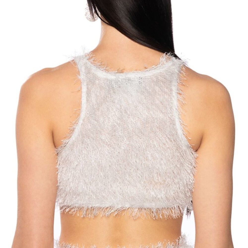 Xena Shag Me: Black Crop Tank Medium - Picture 3 of 4